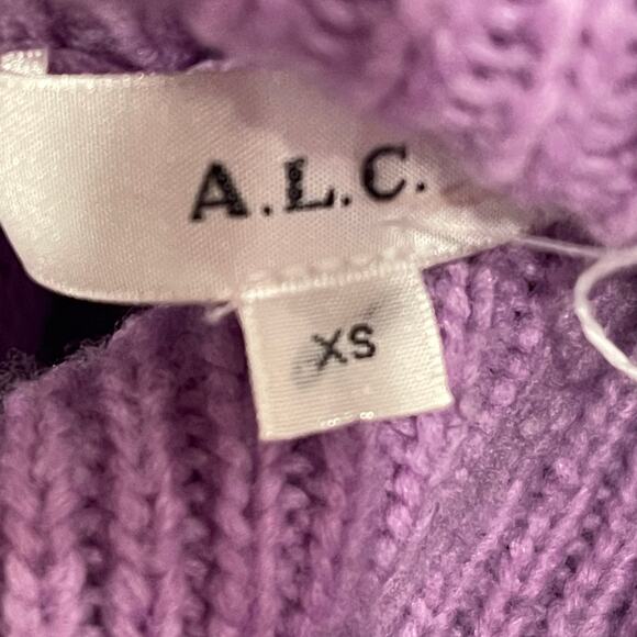 A.L.C. Taryn Sweater in Deep Lilac  Size XS - Picture 7 of 7